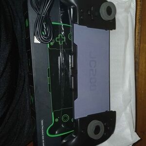 Black and Green Gaming Controller